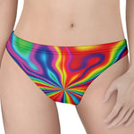 Rainbow Psychedelic Print Women's Thong