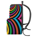Rainbow Psychedelic Swirl Print Backpack