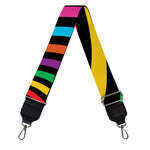 Rainbow Psychedelic Swirl Print Bag Strap