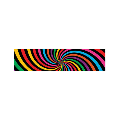 Rainbow Psychedelic Swirl Print Bed Runner