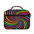 Rainbow Psychedelic Swirl Print Briefcase Bible Bag