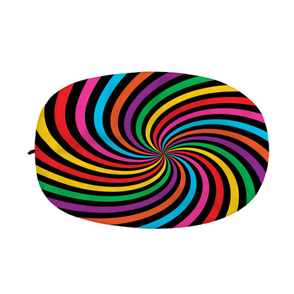 Rainbow Psychedelic Swirl Print Car Side Mirror Covers