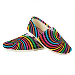Rainbow Psychedelic Swirl Print Casual Shoes