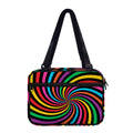 Rainbow Psychedelic Swirl Print Double Strap Bible Bag