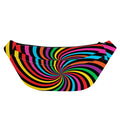 Rainbow Psychedelic Swirl Print Fanny Pack