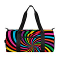 Rainbow Psychedelic Swirl Print Gym Bag
