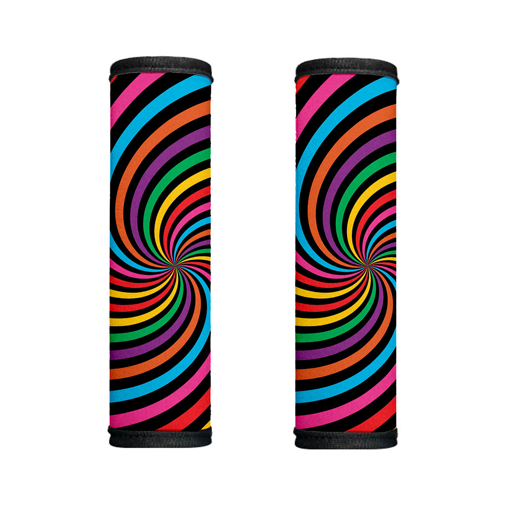 Rainbow Psychedelic Swirl Print Handle Covers