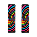 Rainbow Psychedelic Swirl Print Handle Covers