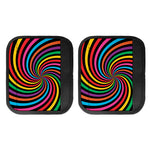 Rainbow Psychedelic Swirl Print Handle Covers