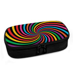 Rainbow Psychedelic Swirl Print Insulin Cooler Travel Case