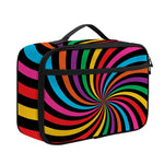 Rainbow Psychedelic Swirl Print Portable Lunch Bag