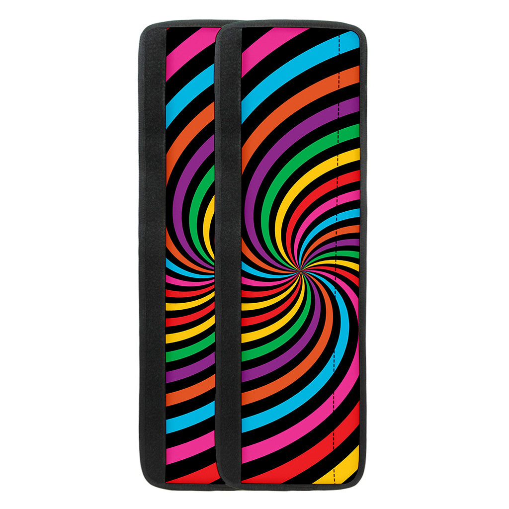 Rainbow Psychedelic Swirl Print Refrigerator Handle Covers