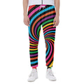 Rainbow Psychedelic Swirl Print Joggers