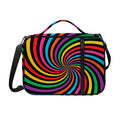 Rainbow Psychedelic Swirl Print Shoulder Strap Bible Bag
