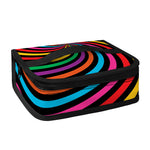 Rainbow Psychedelic Swirl Print Small Lunch Bag