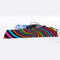Rainbow Psychedelic Swirl Print Sports Towel