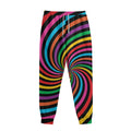Rainbow Psychedelic Swirl Print Sweatpants
