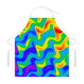 Rainbow Psychedelic Trippy Print Adjustable Apron