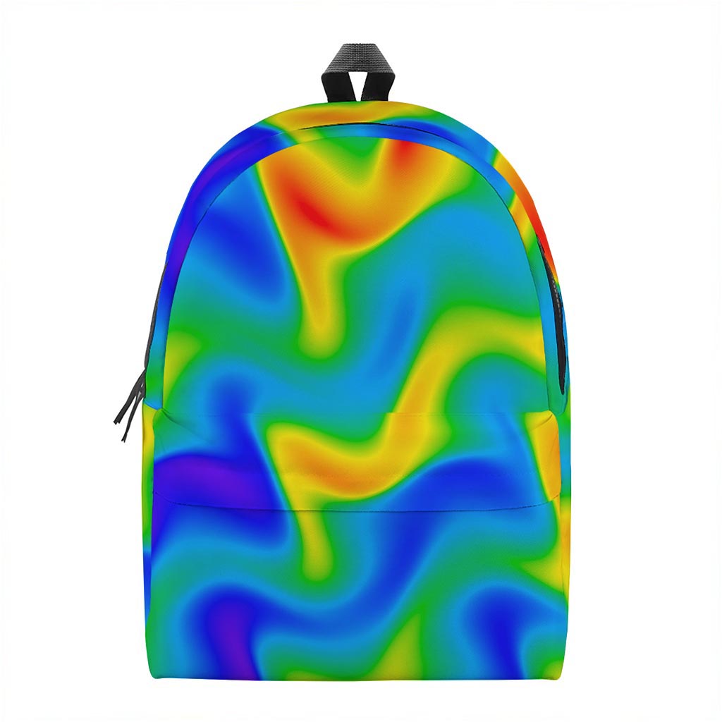 Rainbow Psychedelic Trippy Print Backpack