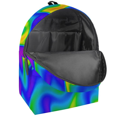 Rainbow Psychedelic Trippy Print Backpack