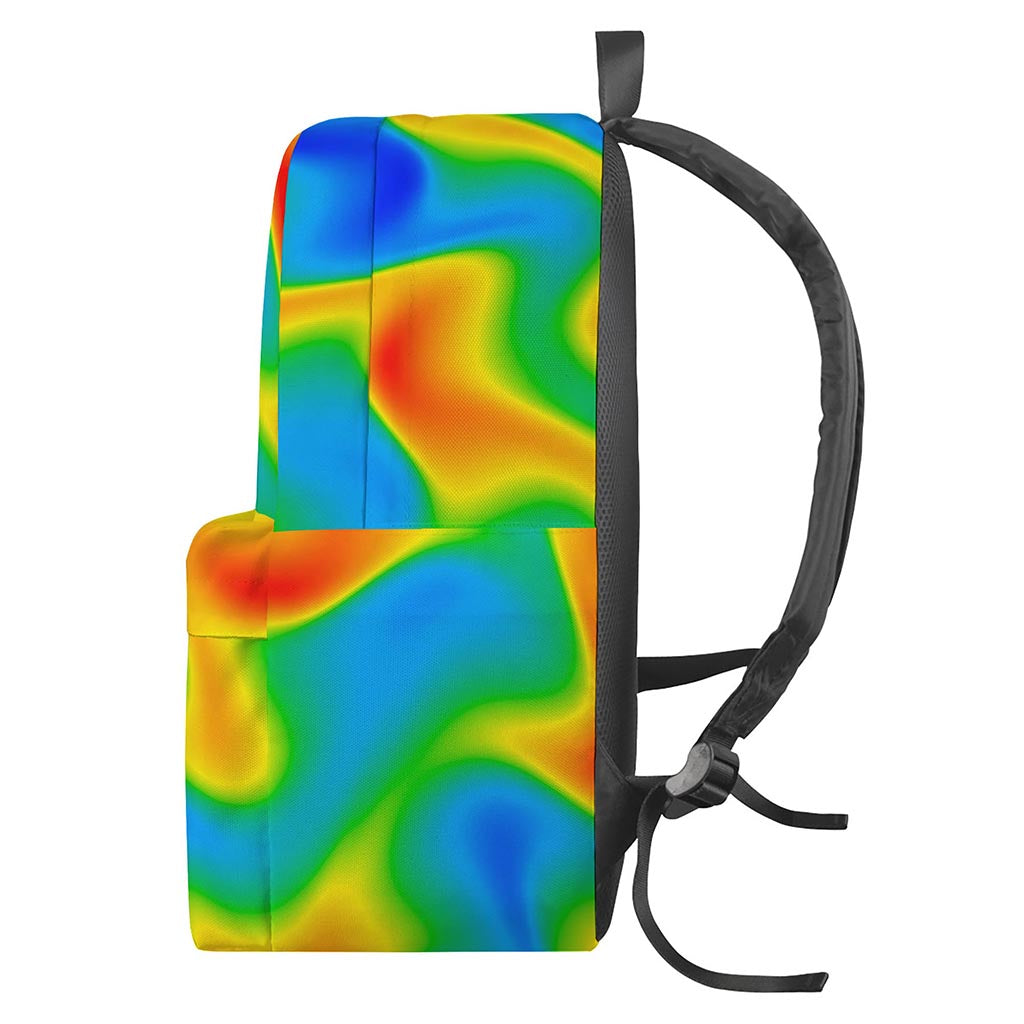 Rainbow Psychedelic Trippy Print Backpack