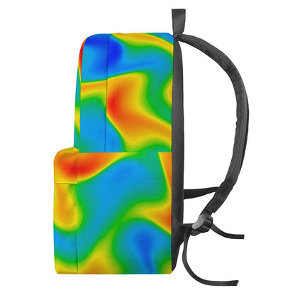 Rainbow Psychedelic Trippy Print Backpack
