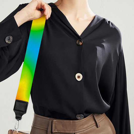 Rainbow Psychedelic Trippy Print Bag Strap
