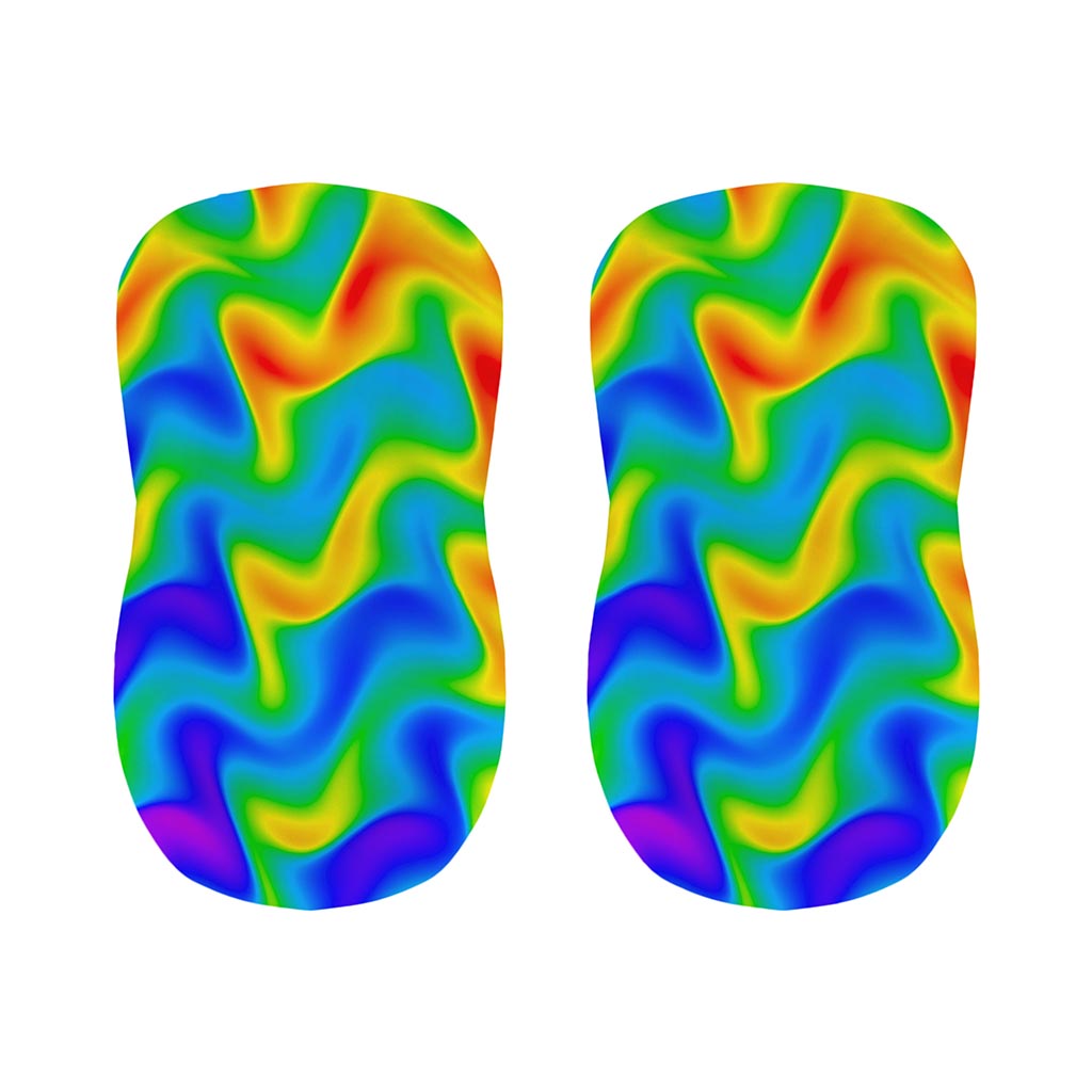 Rainbow Psychedelic Trippy Print Bar Stool Covers