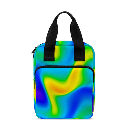Rainbow Psychedelic Trippy Print Bible Tote Bag
