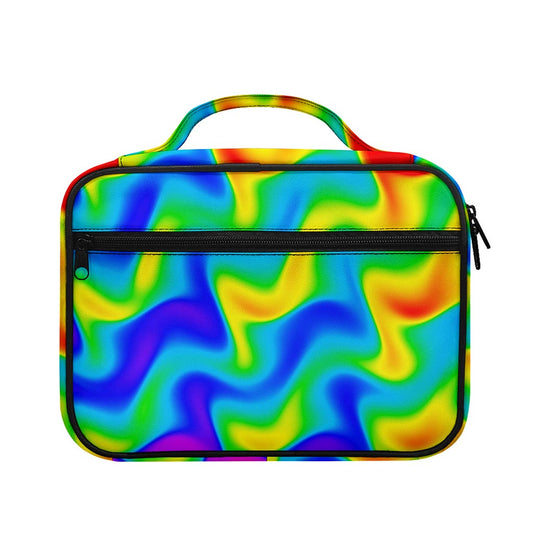 Rainbow Psychedelic Trippy Print Briefcase Bible Bag