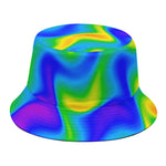 Rainbow Psychedelic Trippy Print Bucket Hat