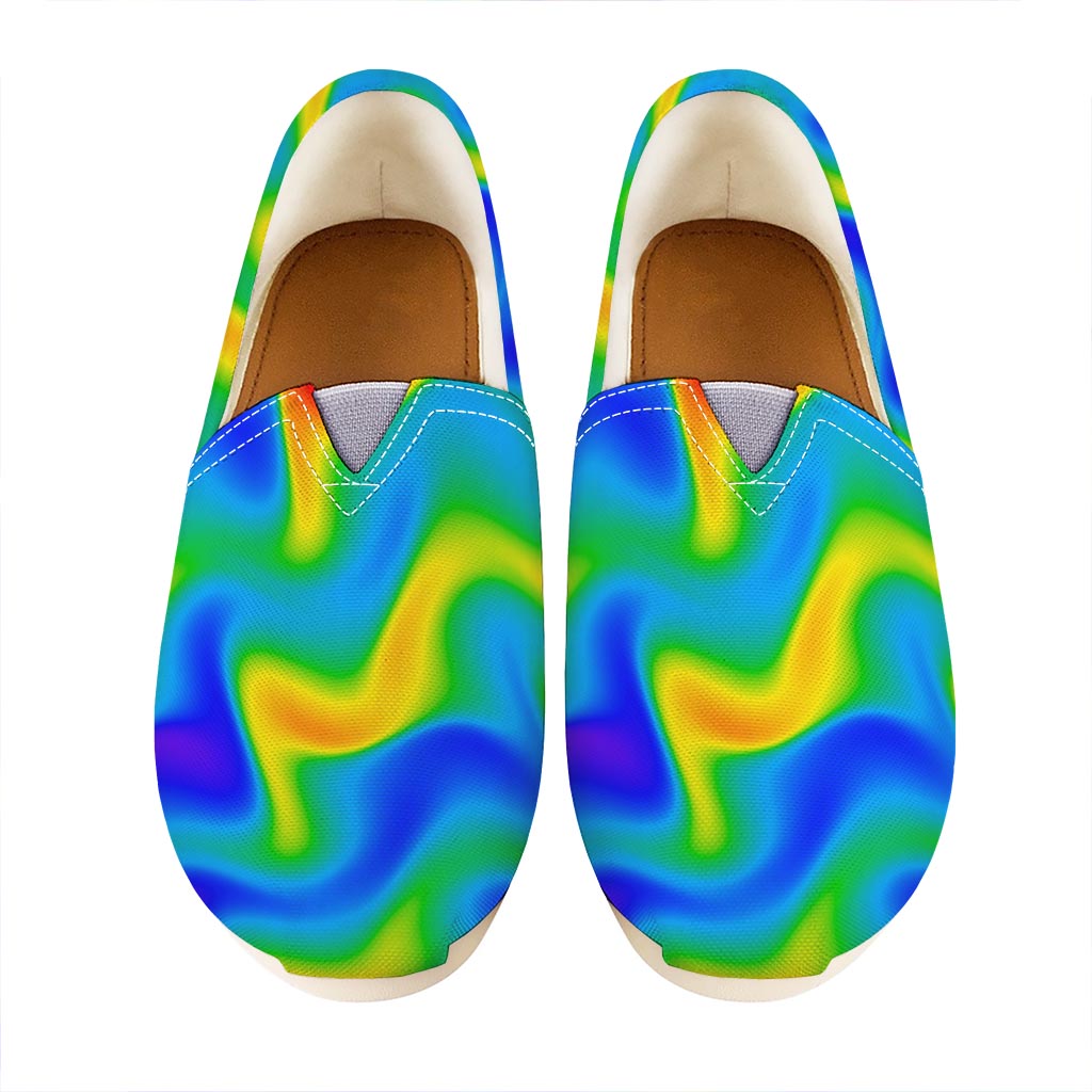 Rainbow Psychedelic Trippy Print Casual Shoes