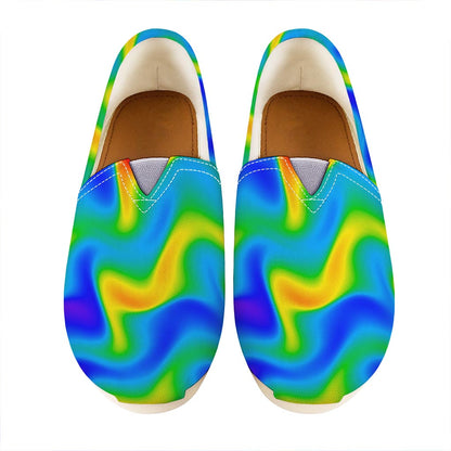 Rainbow Psychedelic Trippy Print Casual Shoes