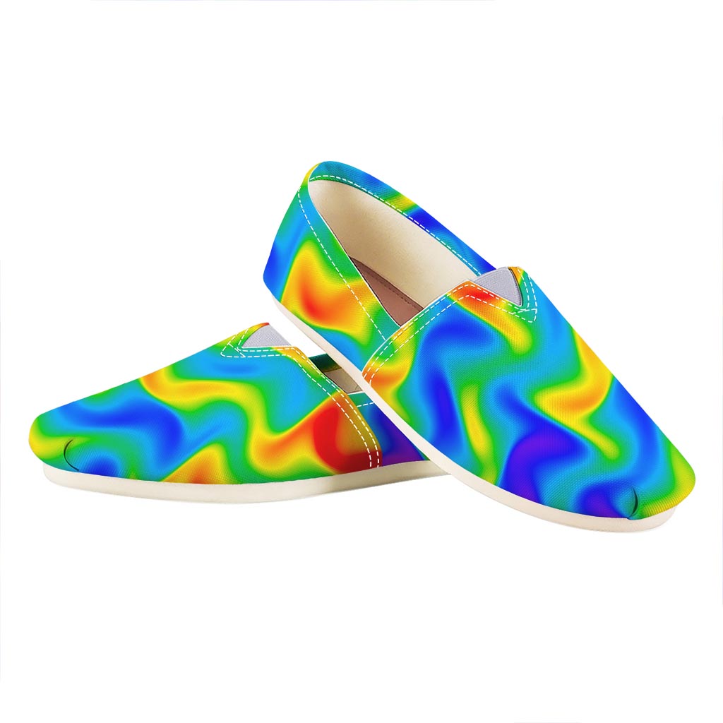 Rainbow Psychedelic Trippy Print Casual Shoes