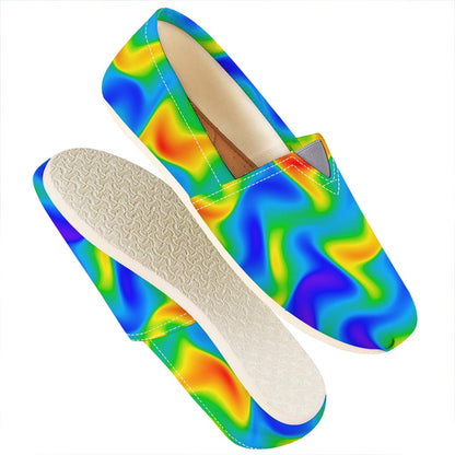 Rainbow Psychedelic Trippy Print Casual Shoes