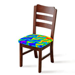 Rainbow Psychedelic Trippy Print Chair Cushion Cover