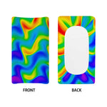 Rainbow Psychedelic Trippy Print Changing Pad Cover