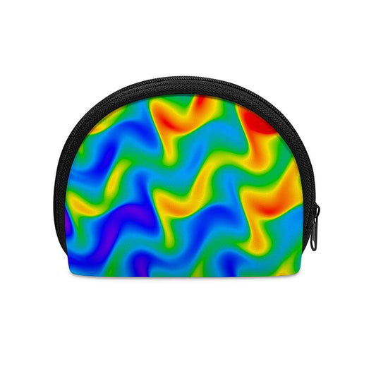 Rainbow Psychedelic Trippy Print Coin Purse