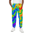 Rainbow Psychedelic Trippy Print Cotton Sweatpants