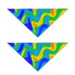 Rainbow Psychedelic Trippy Print Dog Bandana