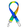 Rainbow Psychedelic Trippy Print Dog Seat Belt