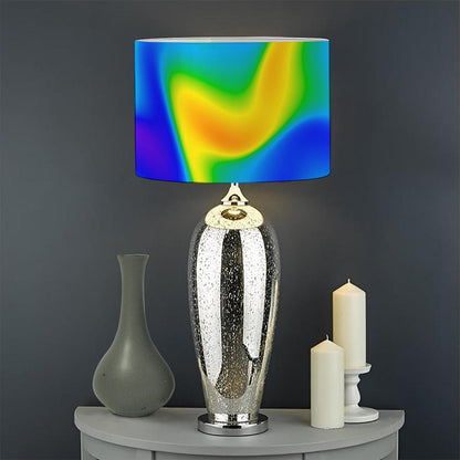 Rainbow Psychedelic Trippy Print Drum Lamp Shade