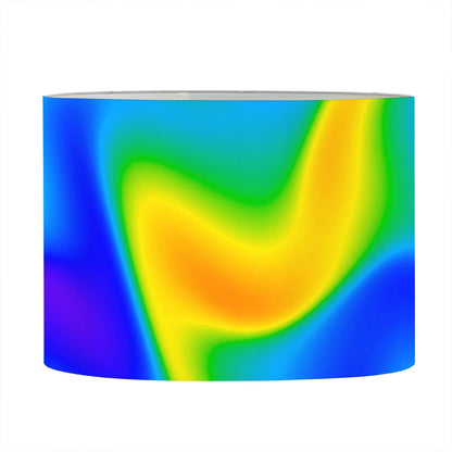 Rainbow Psychedelic Trippy Print Drum Lamp Shade
