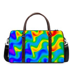 Rainbow Psychedelic Trippy Print Duffle Bag