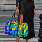 Rainbow Psychedelic Trippy Print Duffle Bag