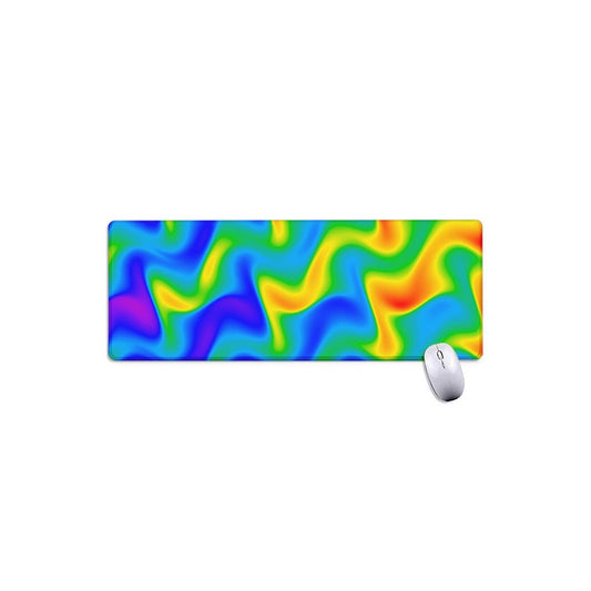 Rainbow Psychedelic Trippy Print Extended Mouse Pad
