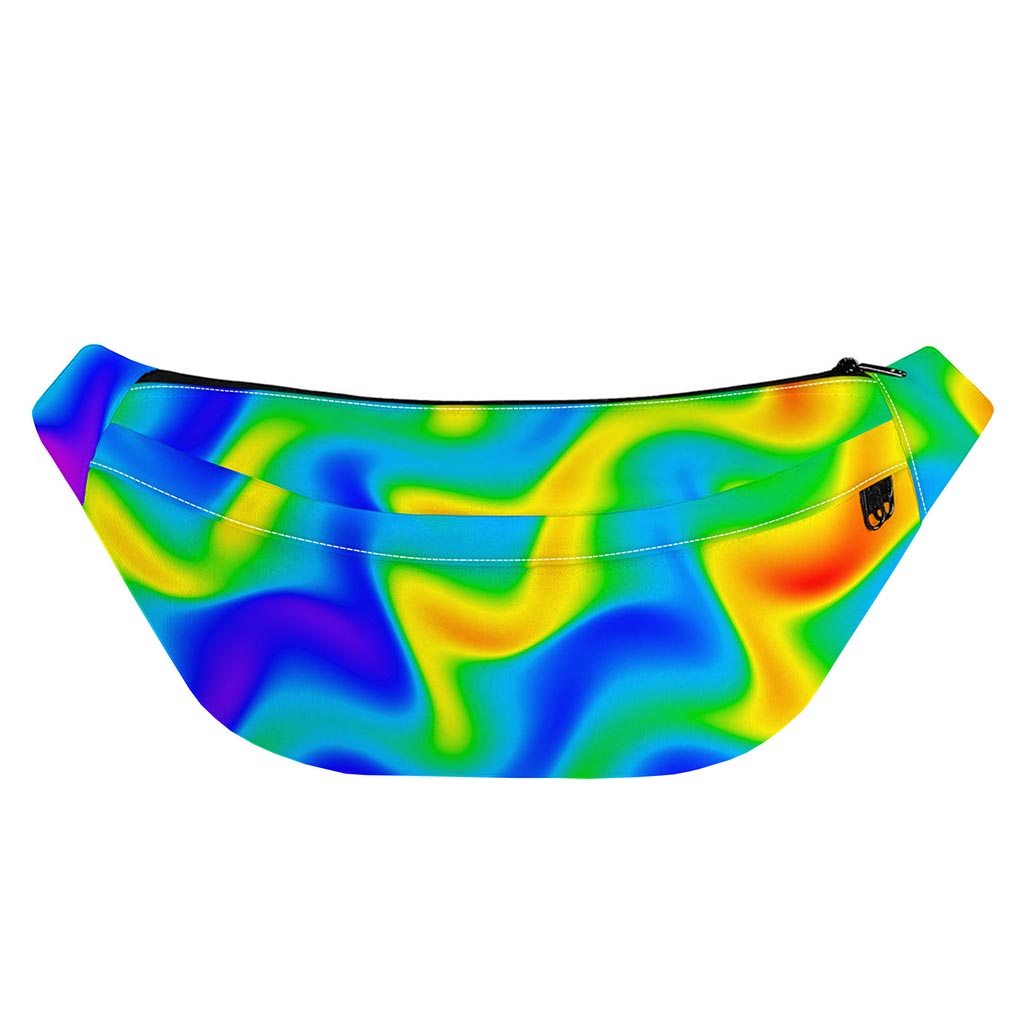 Rainbow Psychedelic Trippy Print Fanny Pack