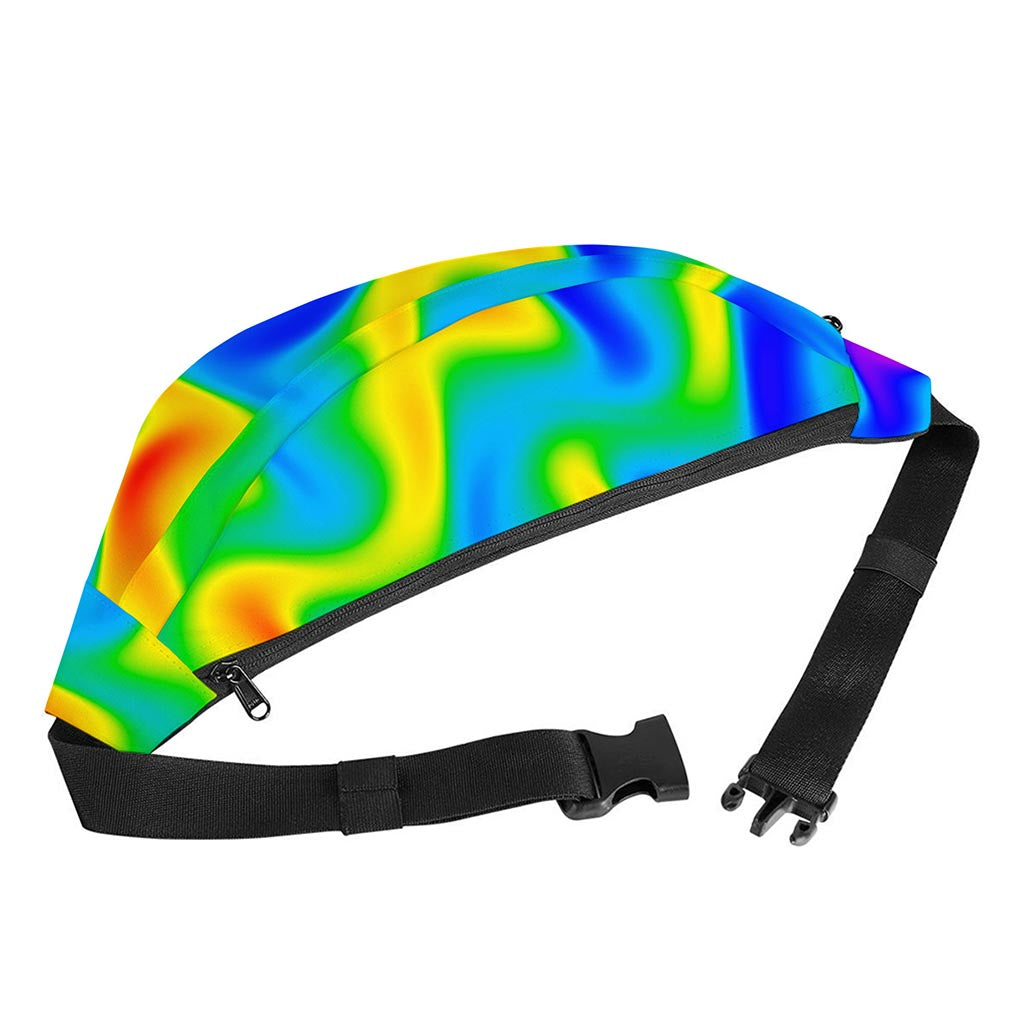 Rainbow Psychedelic Trippy Print Fanny Pack