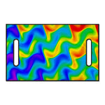Rainbow Psychedelic Trippy Print Golf Cart Seat Cover