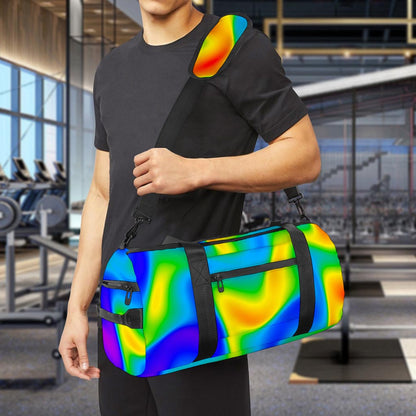 Rainbow Psychedelic Trippy Print Gym Bag